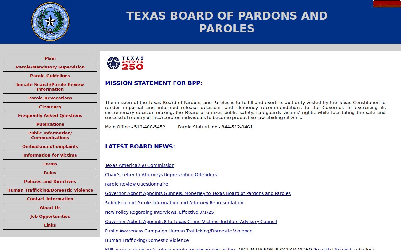Texas parole authority after an Archer County conviction