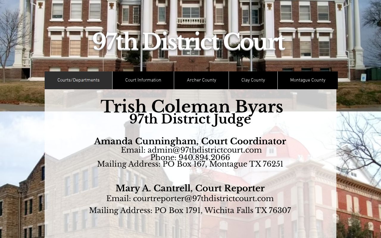 Archer County criminal court records in the 97th Judicial District